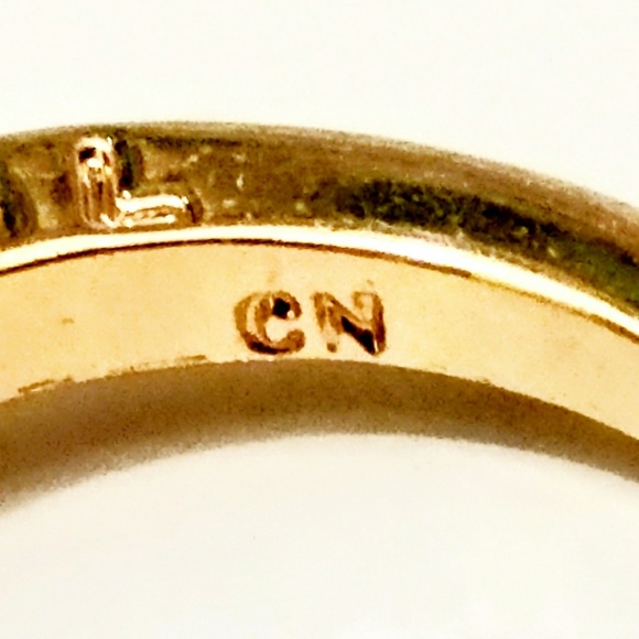 Fine CN Gold Stackable Rings w/Inspirational Words- Size 6.25 - Picture 5 of 8